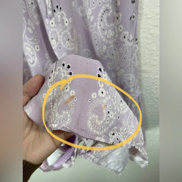 Lovers + Friends Light Purple Bandana Barton Mini Dress Women’s Small Summer - Picture 9 of 16